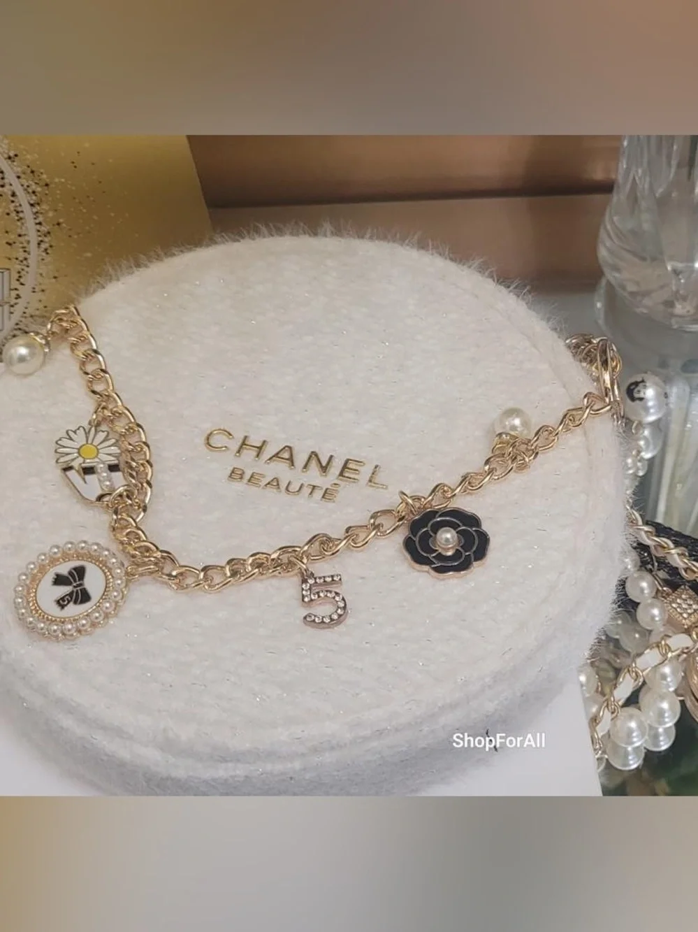 Chanel cosmetic bag pouch